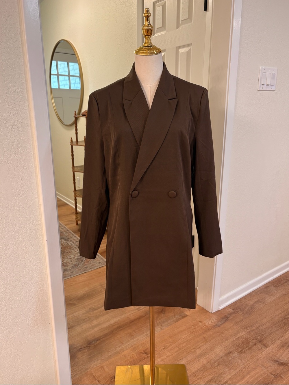 Princess Polly Simu Blazer Mini Dress - NWT Size 6 Chocolate